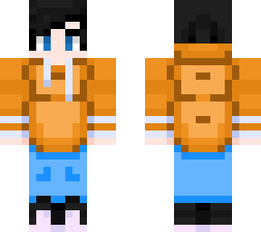 orange hoodie
