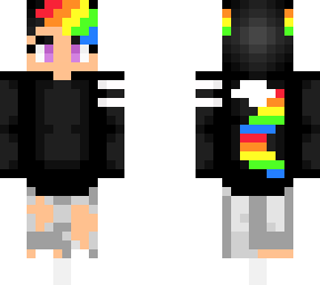 cute rainbow wolf