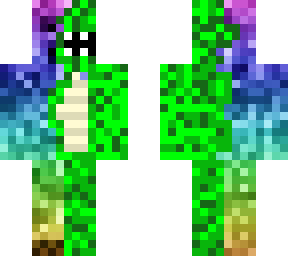 dinosaur and rainbow creeper mutant