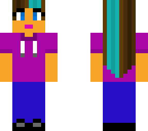 girl with blue streak in her hair