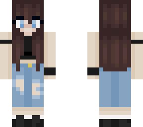 girl with brown hair blue eyes