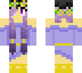 purple outfit