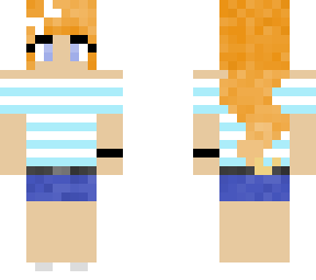 readhead in summer outfit