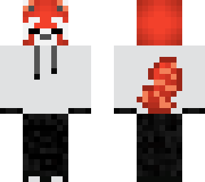 red panda white hoodie