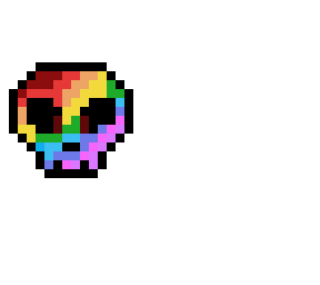 rainbow skull