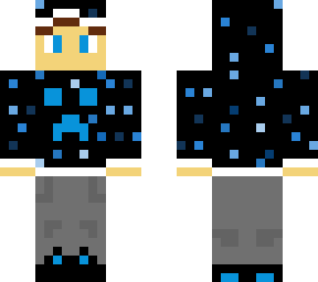 blue hoodie