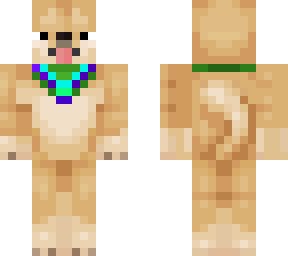 doge w/green bandana with normal eyes