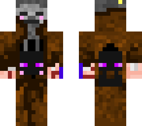 baby skeleton and enderman