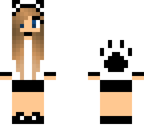 cute bear girl with blue eyes