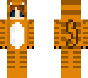 girl tiger orange onesie