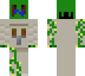 iron golem slapping a baby zombie -* mob skin series-*