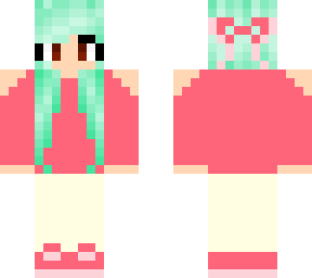 turquoise-haired girl
