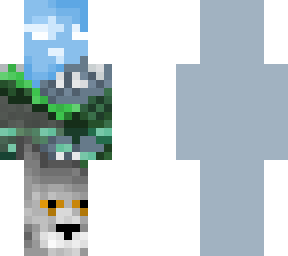 wolf mountain - pixel art
