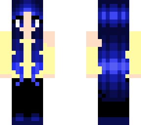 blue-haired girl