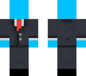 blue man with suit