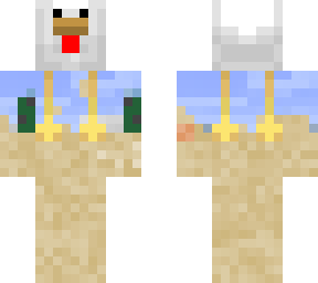 chicken on desert
