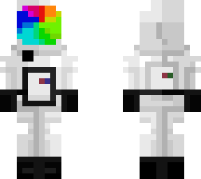 colourful space man