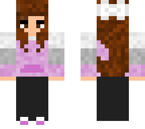 Ech0 X Comfy Aesthetic Long Hair Minecraft Skin