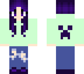indigo-haired girl