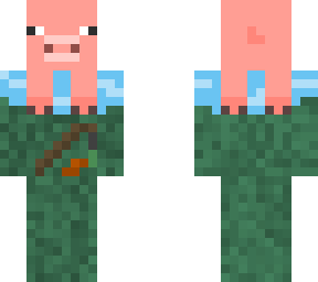 minecraft background in pig