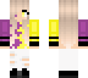 purple and yellow girl