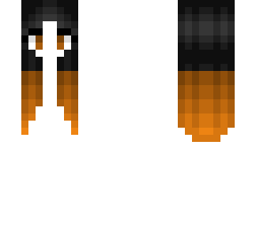 typical dye hair - black dyed orange - hb