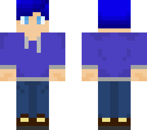 blue hoodie