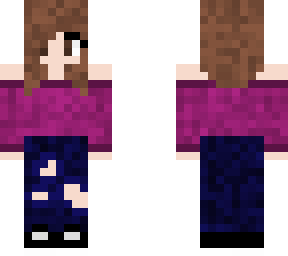 girl in purple sweater