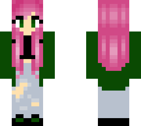 pink-haired girl