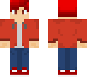 red hoodie