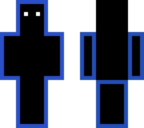 simple blue outline