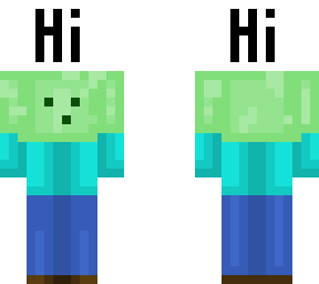 slime man saying hi
