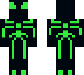 spiderman green stealth suit.