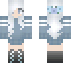 wintery snow girl