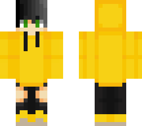 yellow hoodie