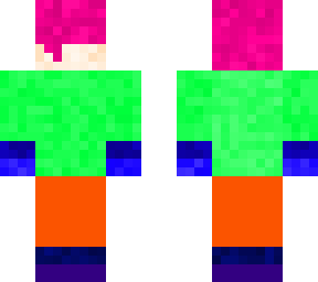 boy, pink hair