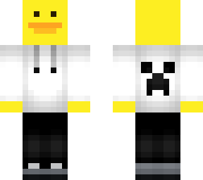 duck in sweat shirt