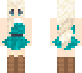 teal girlie dress