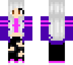 white-haired girl