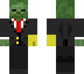 zombie in a suit with infinity gauntlet