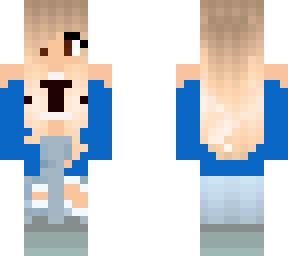 fall blue girl