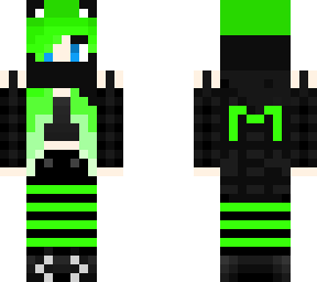 me with green hair
