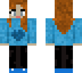 blue heart girl