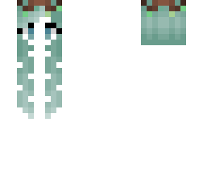 oasis enchanted hair - pastel green - twig crown base