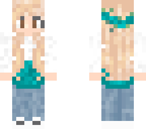 teal flower crown