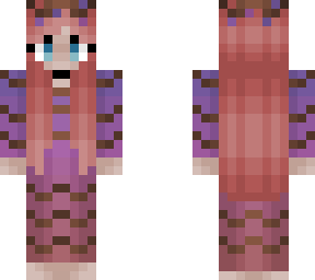 girl - enchanted twig dawn dress - long pink hair