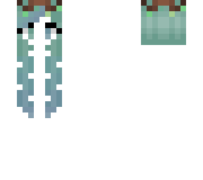oasis enchanted hair - pastel green fade blue - twig crown