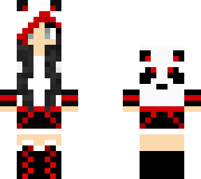 red and black panda