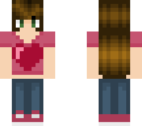 request: casual girl brown hair.