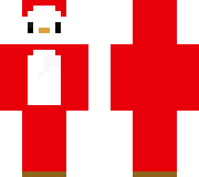 bland red penguin